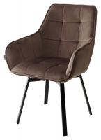 Стул MAVERICK BLUVEL-38 LATTE/ черный каркас, поворот.360 град. М-City