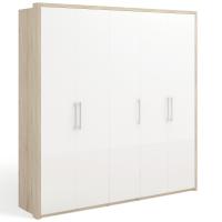 Шкаф распашной Solo пятидверный (белый глянец)