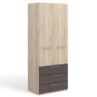 Шкаф для одежды Solo с ящиками (сонома/коричневый)