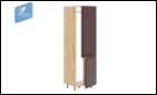 СТРАЙП Шкаф ПХВ-600_H6 (пенал встр.холод.)