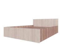 ЭДМ-5 Кровать двойная 1,4*2,0 м (ясень шимо темный/ясень шимо светлый)