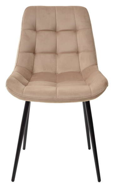 Стул ХОФМАН, цвет капучино #H65, велюр / черный каркас 4 шт./1 к М-City