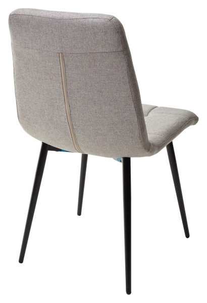 Стул ДИЛАН, цвет теплый серый #25, ткань / черный каркас М-City