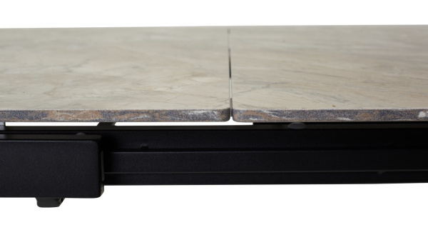 Стол CORNER 120 GLOSS ATHENS BROWN SINTERED STONE / BLACK М-City