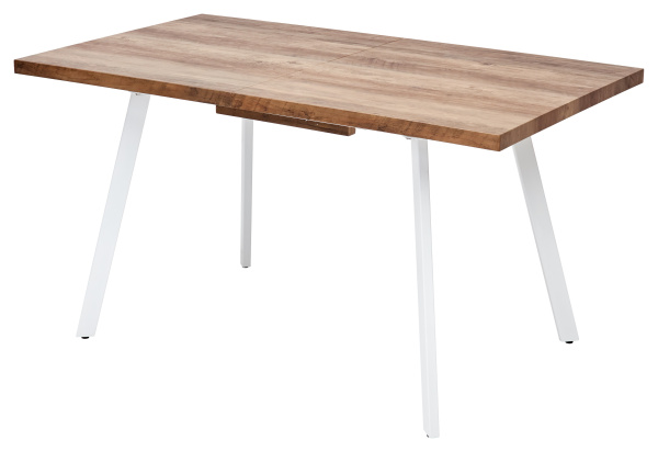 OLD Стол BRICK-2 120 Дуб #31014K/ БЕЛЫЙ каркас М-City