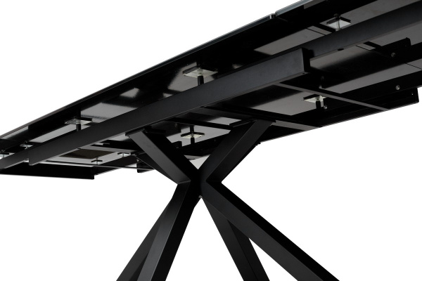 Стол ALTO 160 KL-135 Темно-серый мрамор матовый, итальянская керамика/ BLACK  М-City