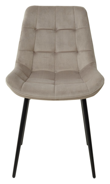 Стул ХОФМАН, цвет светло-коричневый #H61, велюр / черный каркас 4 шт./1 к М-City