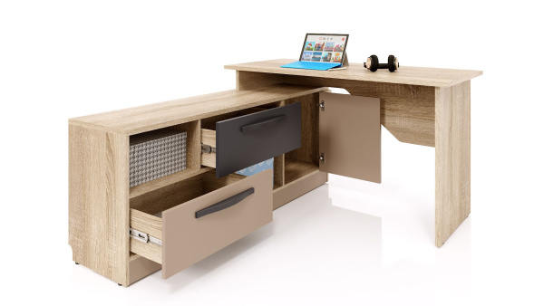 Стол углловой "Стокгольм капучино" СС-03 левый