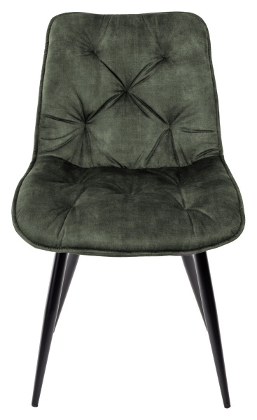 Стул MONACO 912-04  серо-зеленый, велюр/черный каркас M-City