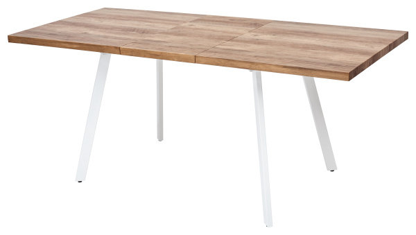 OLD Стол BRICK-2 120 Дуб #31014K/ БЕЛЫЙ каркас М-City