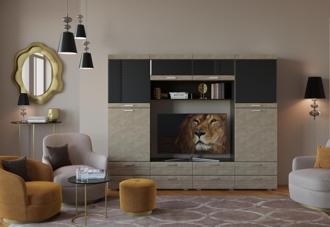 Венге-Бетон бежевый