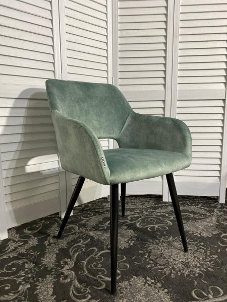 Стул ALLY VBP-216 античный зеленый/ черный каркас M-City