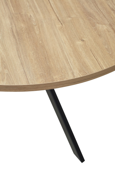 Стол ВЕГА D100 Дуб Канзас/ черный каркас М-City