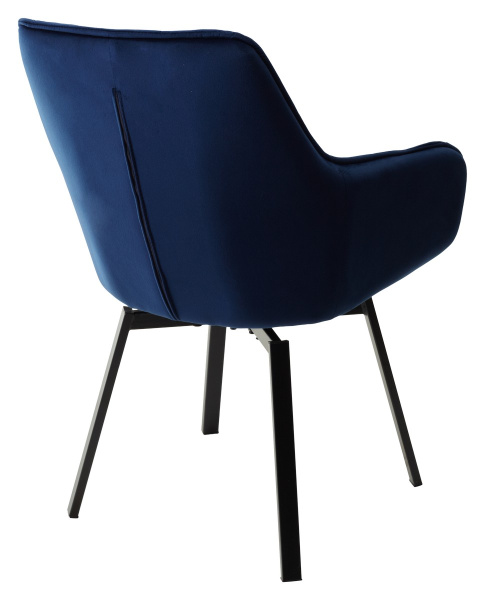 Стул MAVERICK BLUVEL-86 NAVY BLUE/ черный каркас, поворот.360 град.М-City