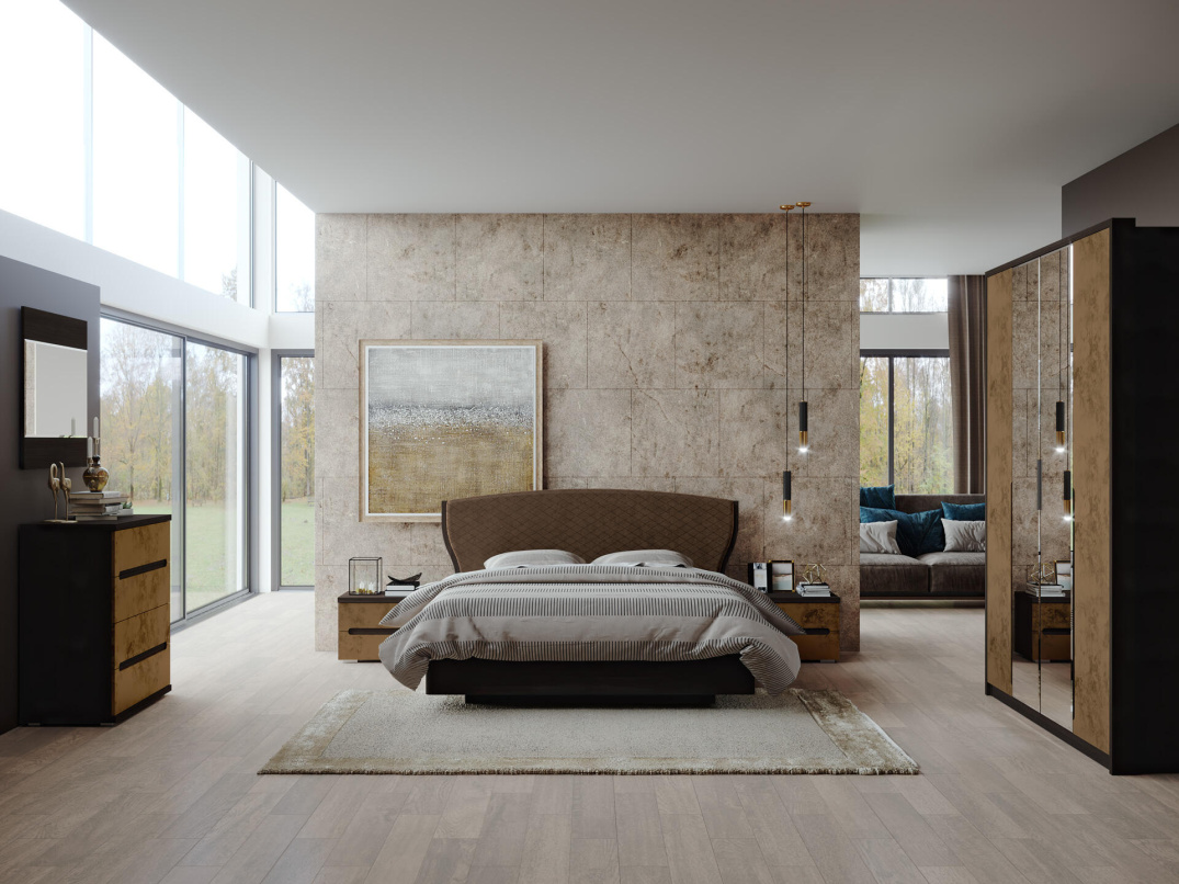 Венге + лофт голдэн пэлас ткань bella rombo 5