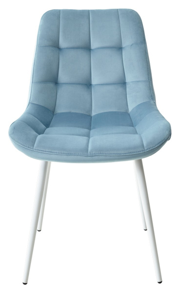 Стул ХОФМАН, цвет бирюзовый #H52, велюр / белый каркас 4 шт./1 к. М-City