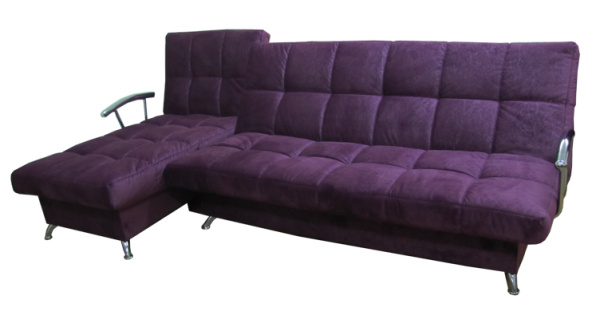 Диван "Финка ДКУ с хром. бок."