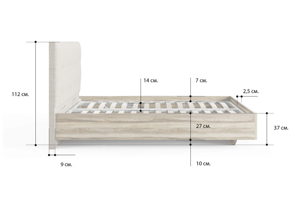 Кровать Сонум Кровать Vena (ясень ориноко)