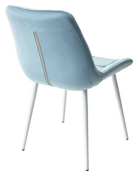 Стул ХОФМАН, цвет бирюзовый #H52, велюр / белый каркас 4 шт./1 к. М-City