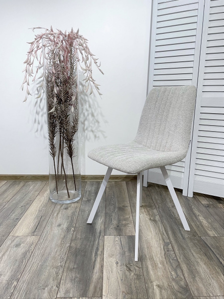 Стул ELVIS WZ2042-19 галечный серый/ белый каркас М-City