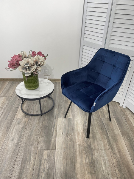 Стул MAVERICK BLUVEL-86 NAVY BLUE/ черный каркас, поворот.360 град.М-City