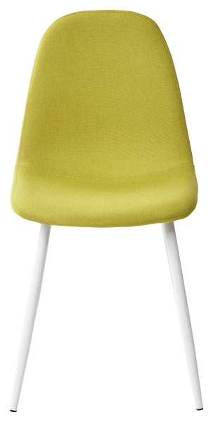 Стул CASSIOPEIA G064-14 салатовый, ткань/ белый каркас  М-City