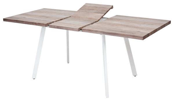 OLD Стол BRICK 140 Серый дуб #31054K/ БЕЛЫЙ каркас М-City