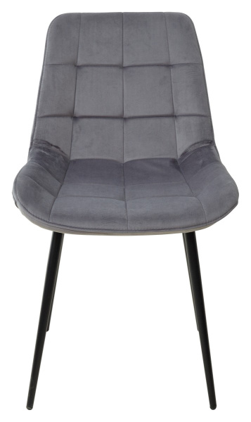 Стул ХОФМАН, цвет темно-серый #H15, велюр / черный каркас 4 шт./1 к М-City