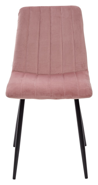 Стул DUBLIN G108-15  пепел розы/ черный каркас, велюр М-City