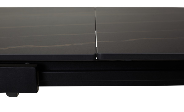 Стол CORNER 120 MATT GOLDEN BLACK SINTERED STONE / BLACK М-City