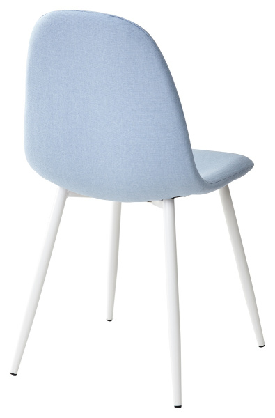 Стул CASSIOPEIA G064-38 серо-голубая ткань/ белый каркас  М-City