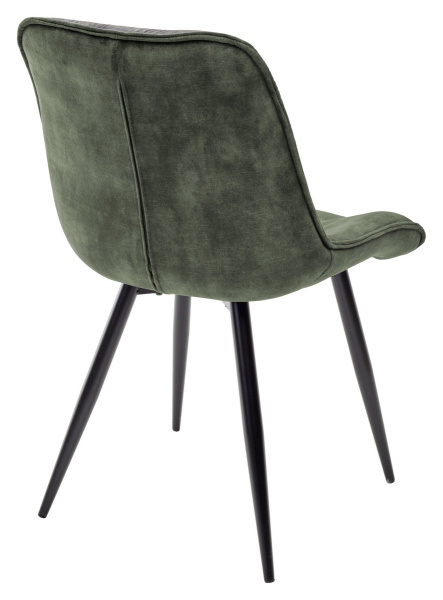 Стул MONACO 912-04  серо-зеленый, велюр/черный каркас M-City