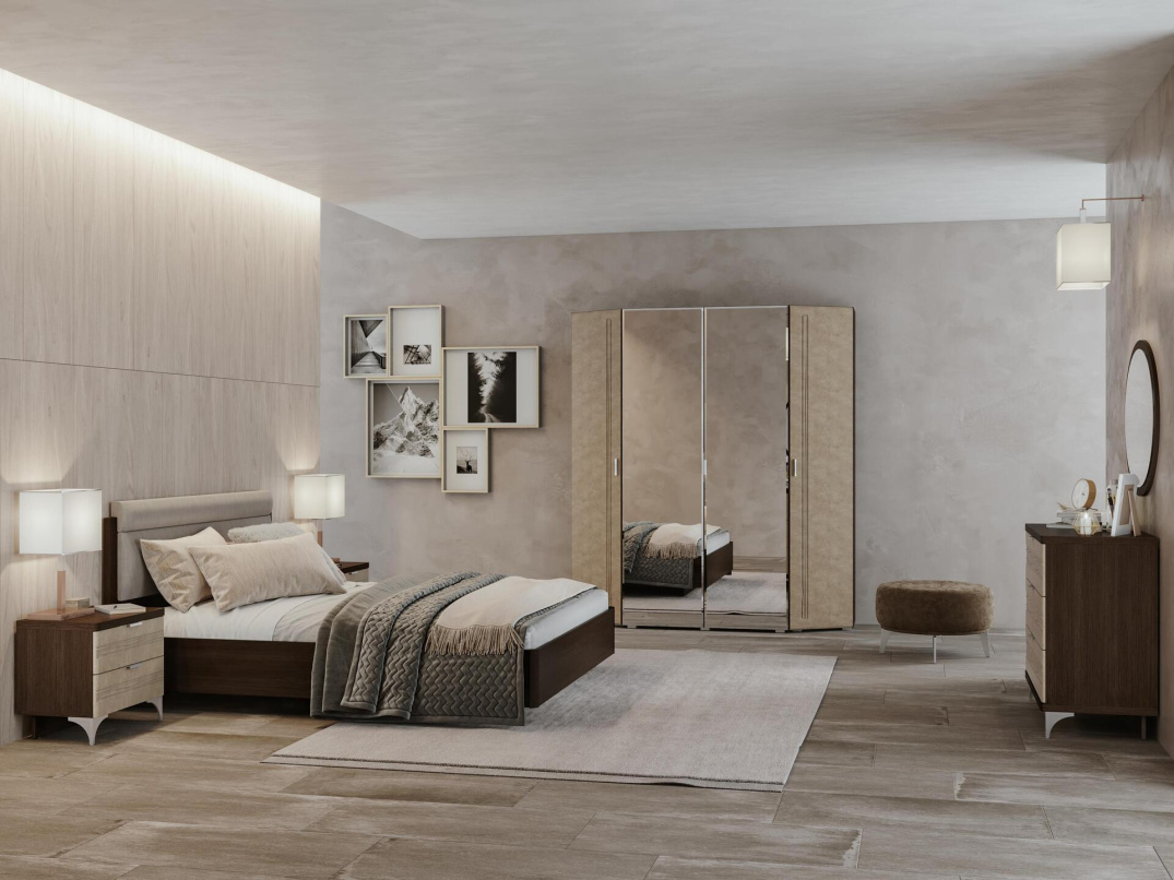 Венге-Бетон бежевый ткань alpina 2