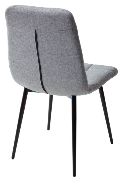 Стул ДИЛАН, цвет серо-голубой #28, ткань / черный каркас М-City