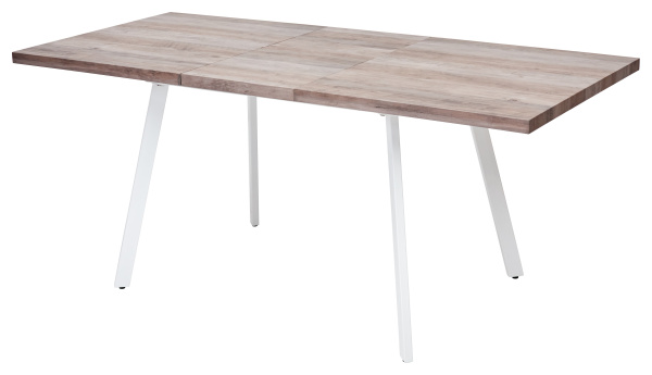 OLD Стол BRICK-2 120 Серый дуб #31054K/ БЕЛЫЙ каркас