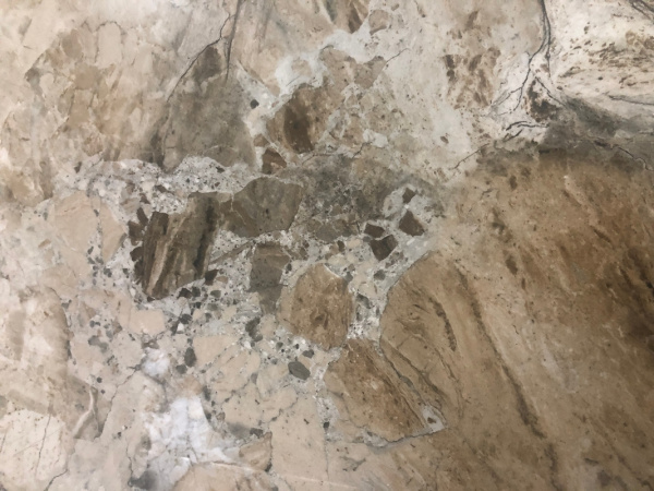 Стол CORNER 120 GLOSS ATHENS BROWN SINTERED STONE / BLACK М-City