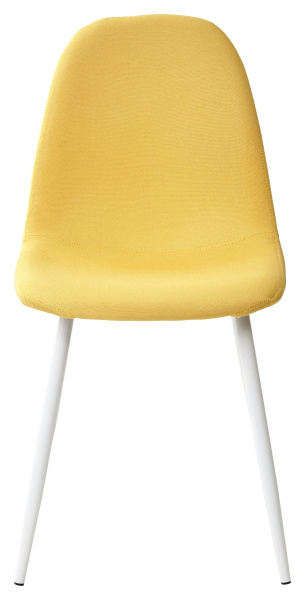 Стул CASSIOPEIA G064-25 желтый, ткань/ белый каркас  М-City