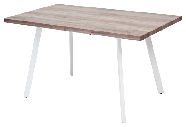 OLD Стол BRICK 140 Серый дуб #31054K/ БЕЛЫЙ каркас М-City