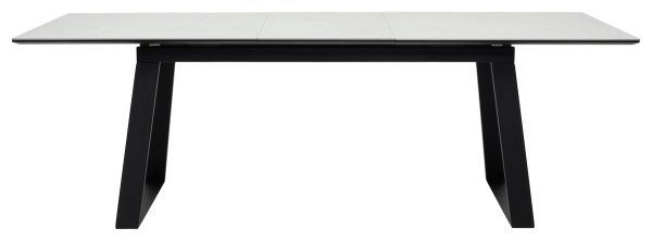 Стол Франк 180 Серый, керамика / черный каркас М-City