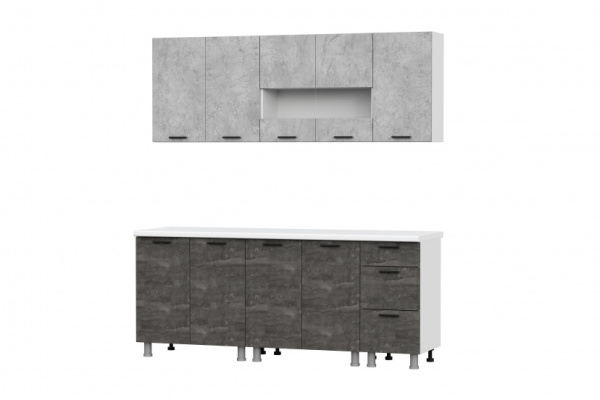 Кухонный гарнитур Модус (2,0м) (ЛДСП) (без столешниц)