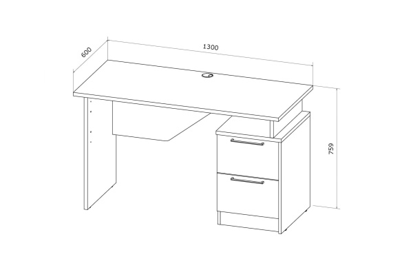 Стол письменный Стокгольм СС-02