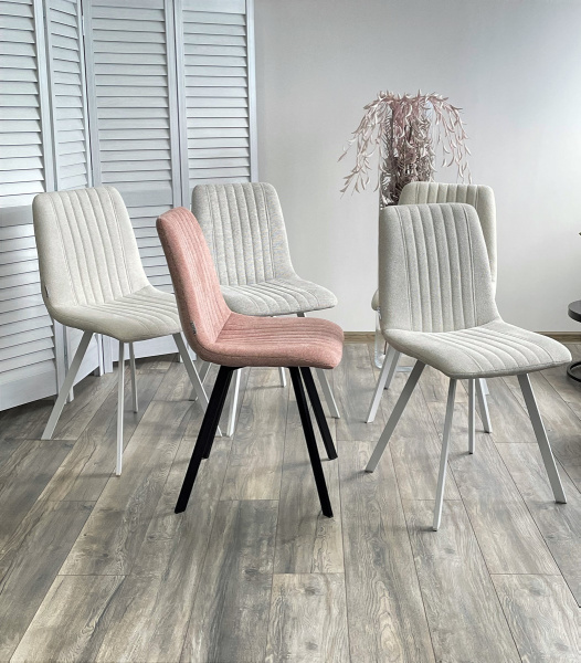 Стул ELVIS WZ2042-01 молочный/ белый каркас М-City