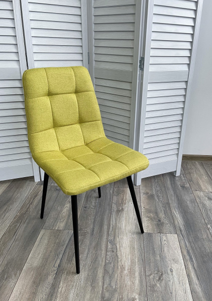 Стул ДИЛАН, цвет лайм #20, ткань / черный каркас М-City