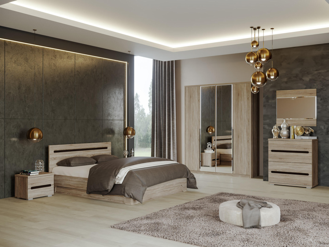 дуб сонома + венге