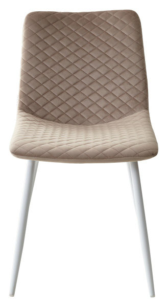 Стул TINTIN BLUVEL-40 BEIGE / белый каркас М-City