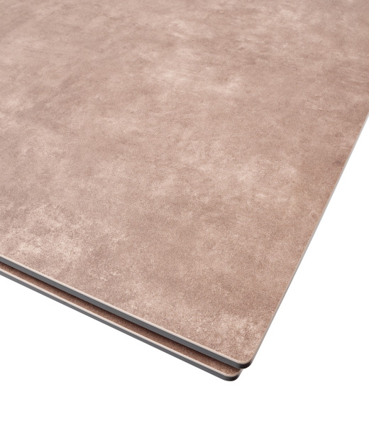 Стол ALEZIO 160 HYDRA MOKA TL-52 матовая испанская керамика/ черный каркас М-City