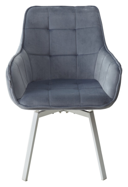 Стул MAVERICK BLUVEL-06 BLUE/ белый каркас, поворот.360 град. М-City