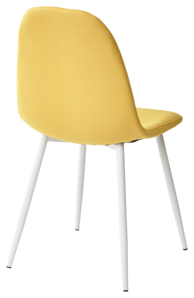 Стул CASSIOPEIA G064-25 желтый, ткань/ белый каркас  М-City