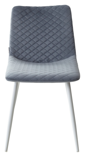 Стул TINTIN BLUVEL-06 BLUE / белый каркас М-City