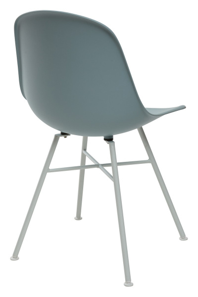 Стул BONNIE 292-CPP ICE BLUE/ WHITE на металлическом каркасе  М-City